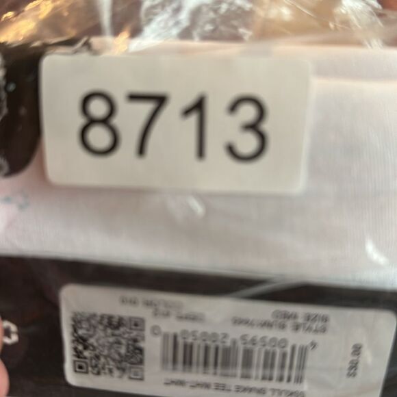 NWT Supply & Demand Men’s White Short Sleeve Tee Shirt Skull & Snakes - Size M - Picture 10 of 10